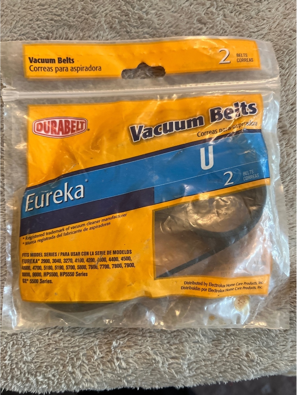 Durabelt Eureka Vacuum Cleaner Replacement Belts 2 Pack